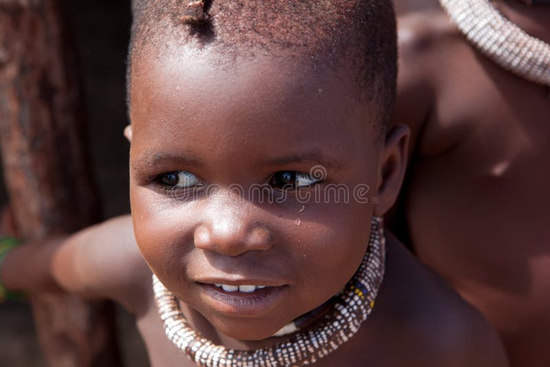 A child with ethnic decorations