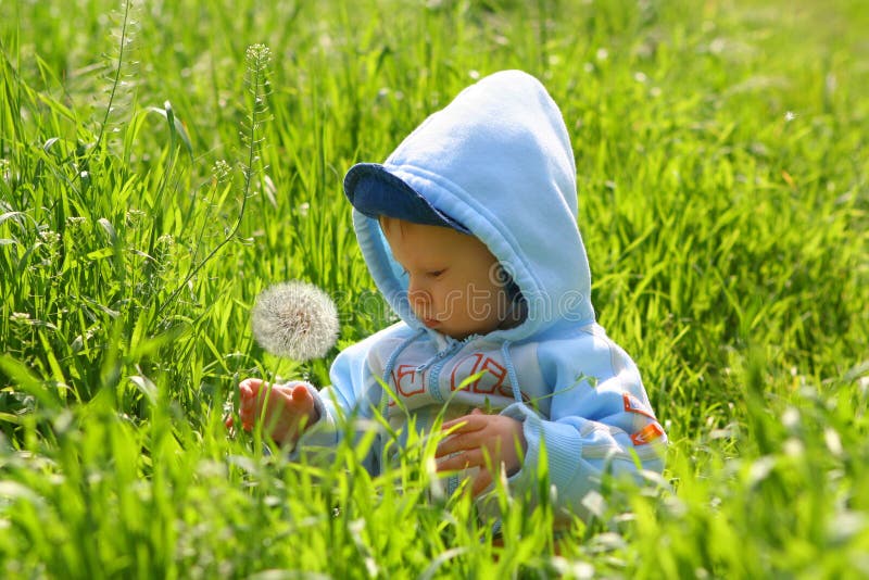 Child explore nature