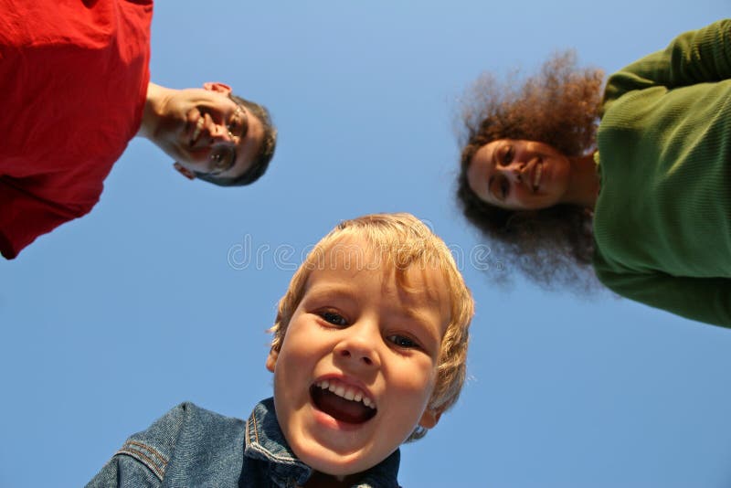 Child with family