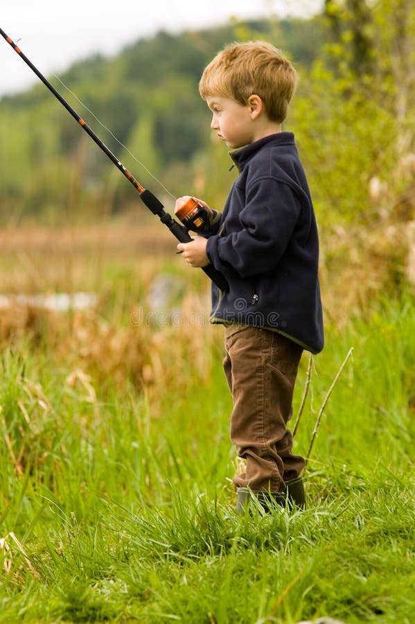Child fishing stock photo. Image of great, fresh, activity 9314014
