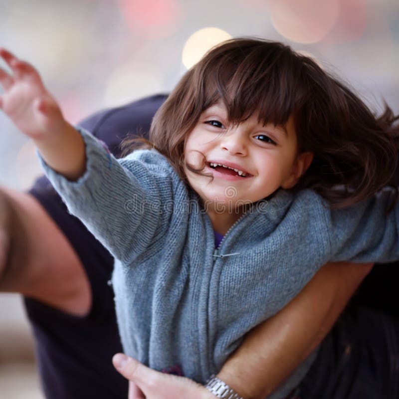 The child with happiness in eyes