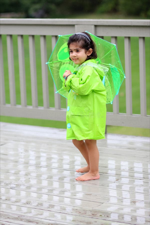 Child and her rain gears