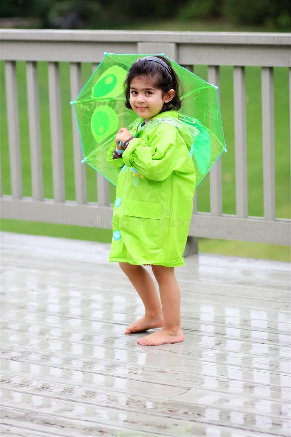 Child and her rain gears