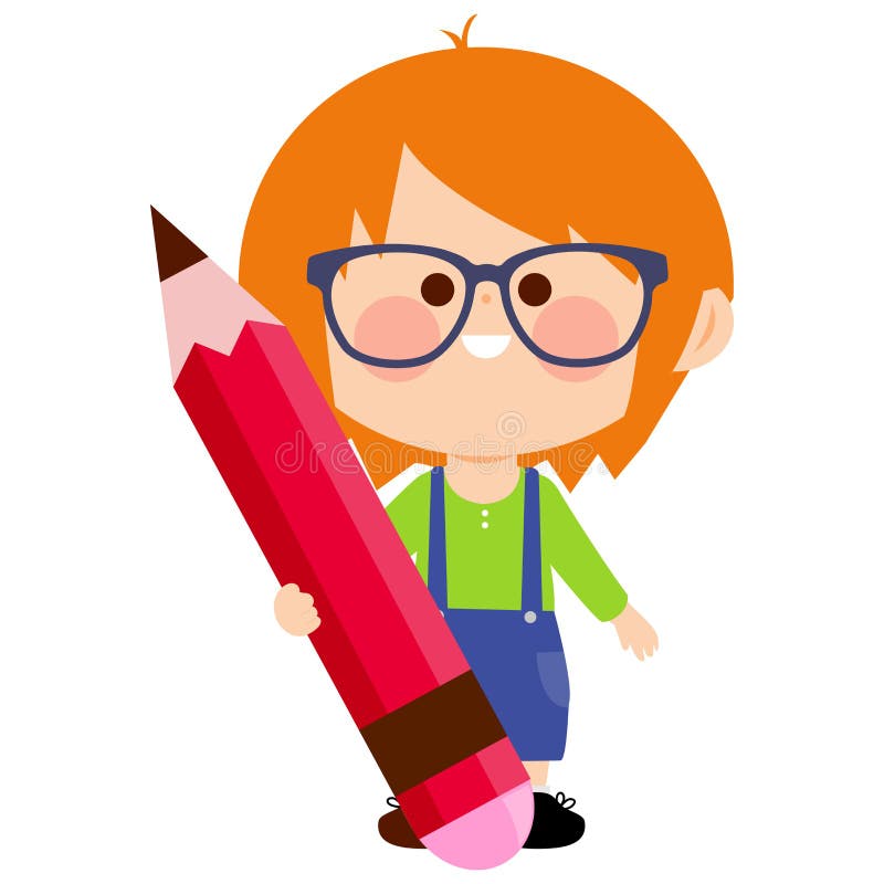 Child holding a ruler stock vector. Illustration of preschooler - 108428832