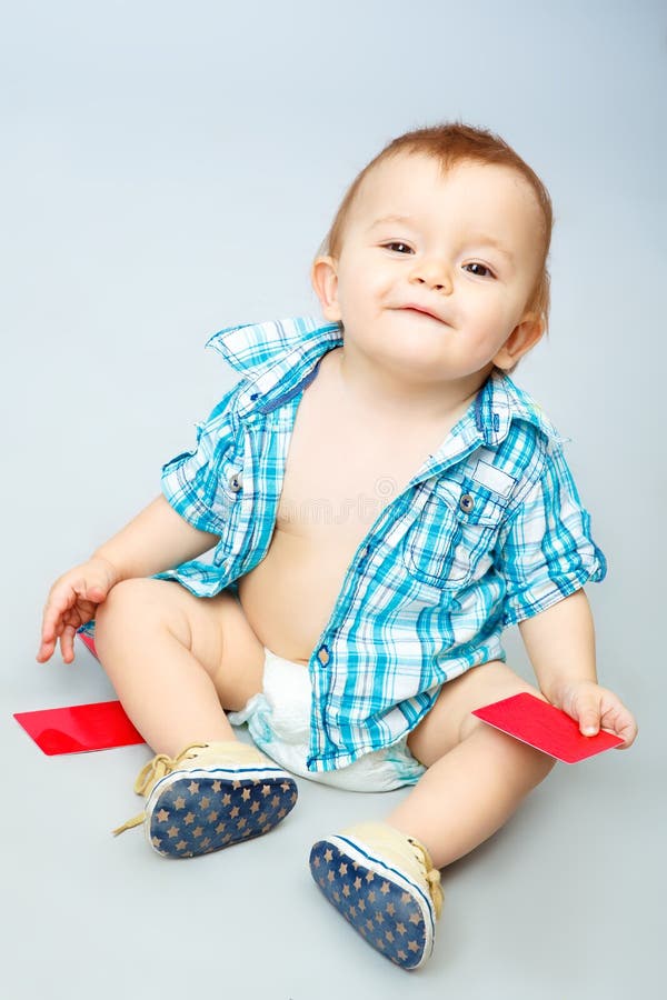Child holding card stock image. Image of isolated, eyes - 50240561