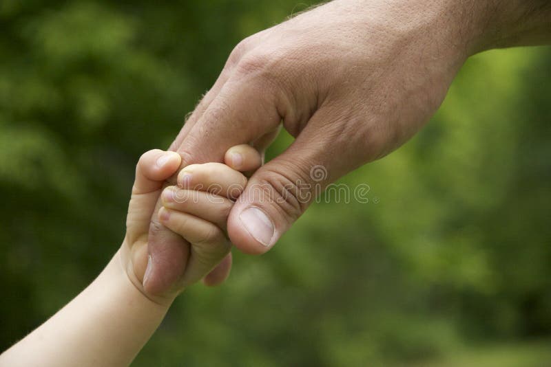 Child holding fathers hand stock image. Image of children 30262395