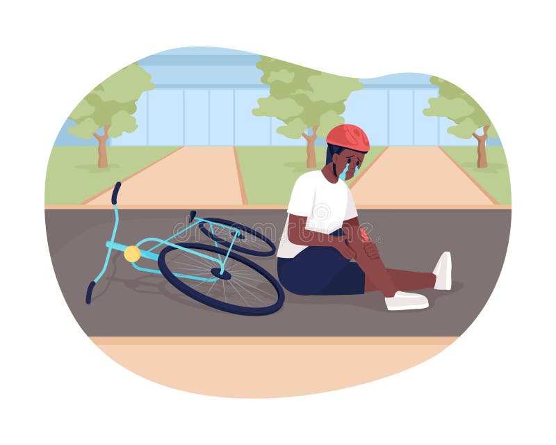 Child Injured in Bike Accident 2D Vector Isolated Illustration Stock Vector - Illustration of element, icon: 233880364 Child Injured in Bike Accident 2D Vector Isolated Illustration Stock Vector - Illustration of element, icon: 233880364