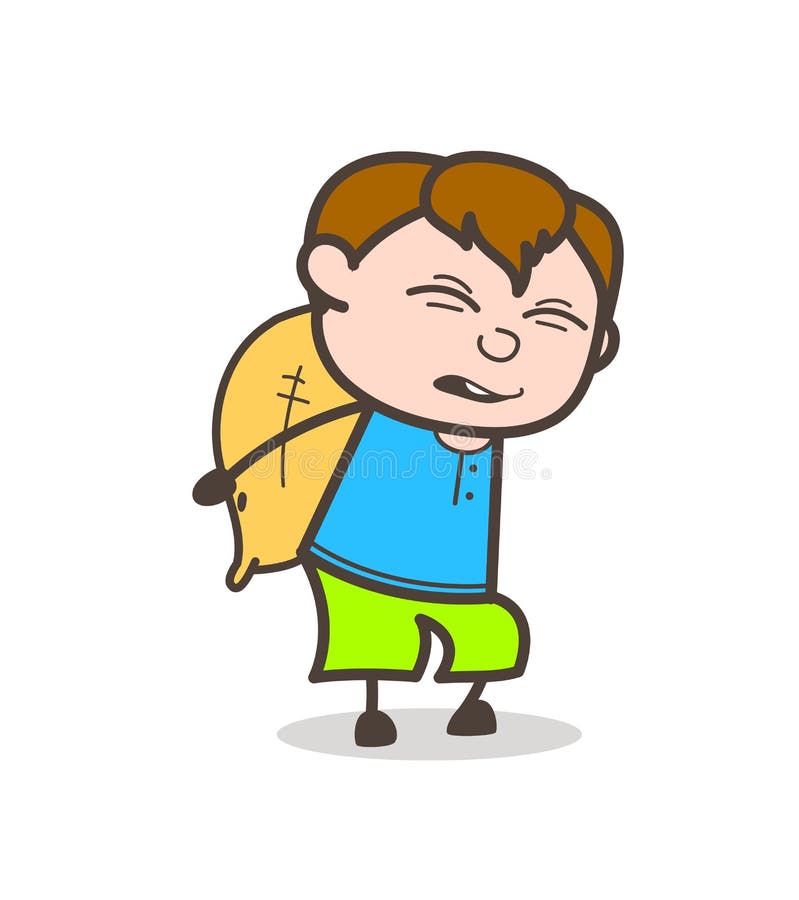 Child Labor Concept - Cute Cartoon Boy Illustration Stock Illustration -  Illustration of school, smart: 102507163