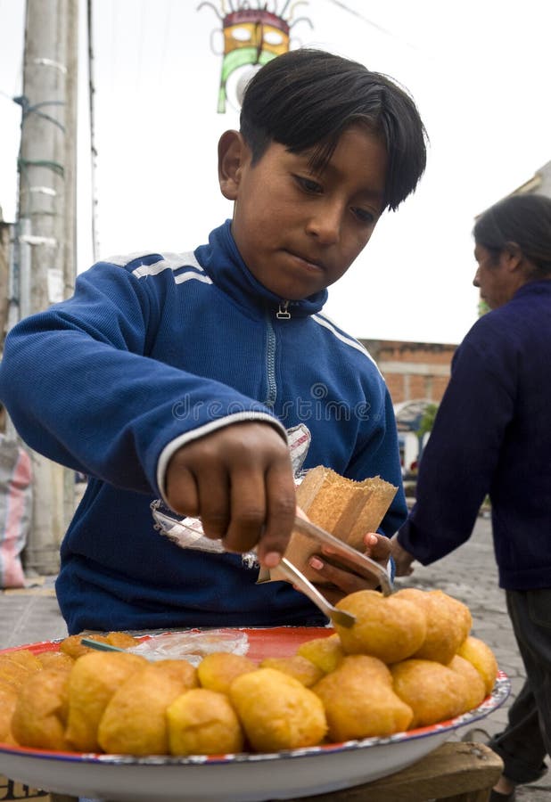 Child Labor Otavalo Ecuador Editorial Stock Photo Image of people