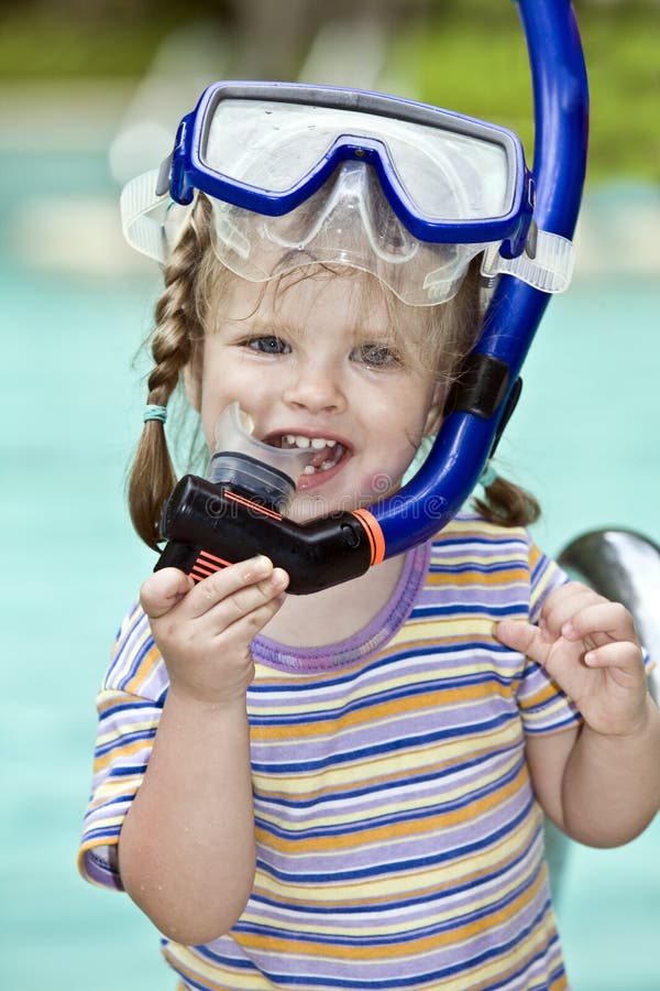 Child learn to swim . stock photo Child learn to swim . stock photo