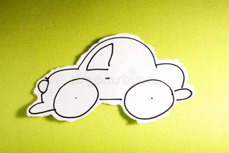 CHILD MADE SKETCH, little car draw black on white. SKETCH made by a child, little car drawed on a cut out white piece of paper shot on a bright green stock image CHILD MADE SKETCH, little car draw black on white. SKETCH made by a child, little car drawed on a cut out white piece of paper shot on a bright green stock image