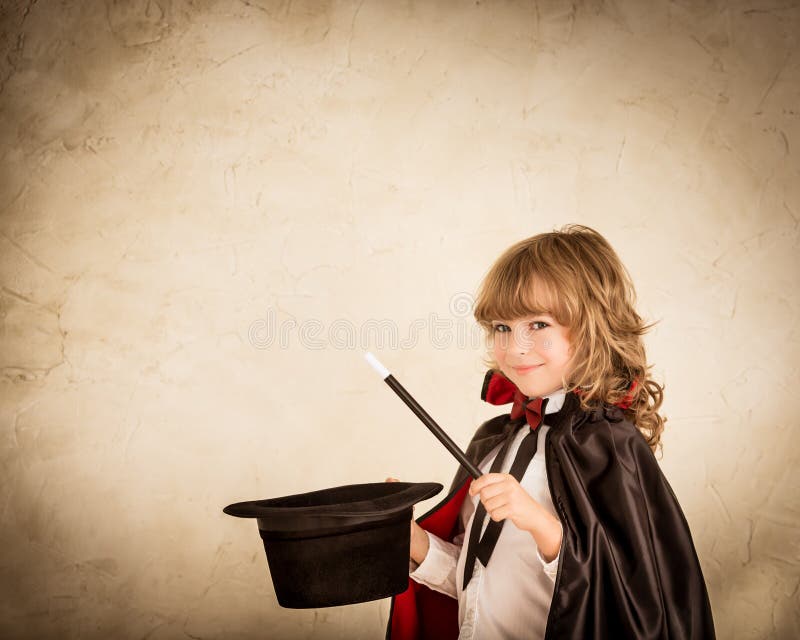 Child magician stock photos Child magician stock photos