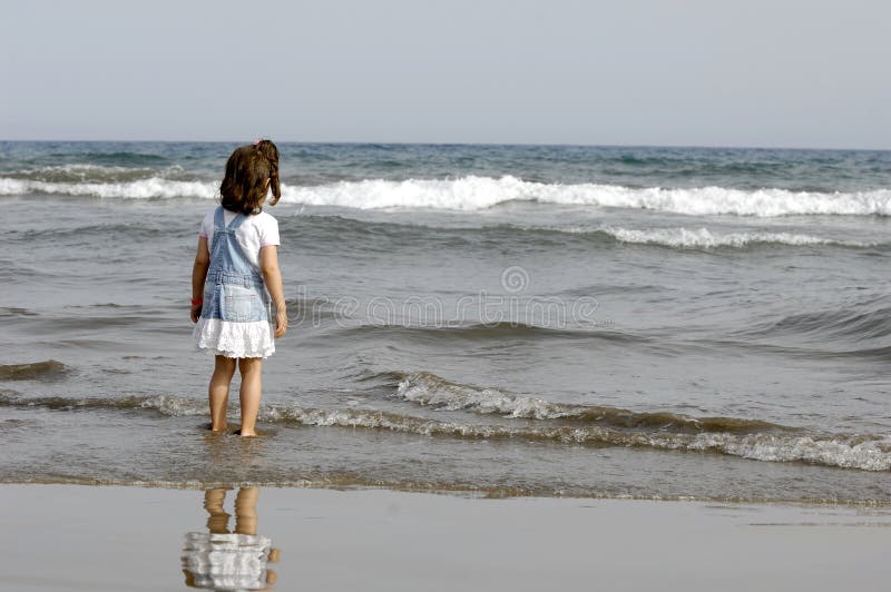 Child and ocean