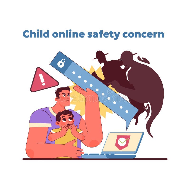 Child Online Safety Stock Illustrations 1,147 Child Online Safety