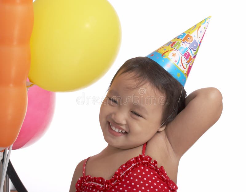 Child with party hat