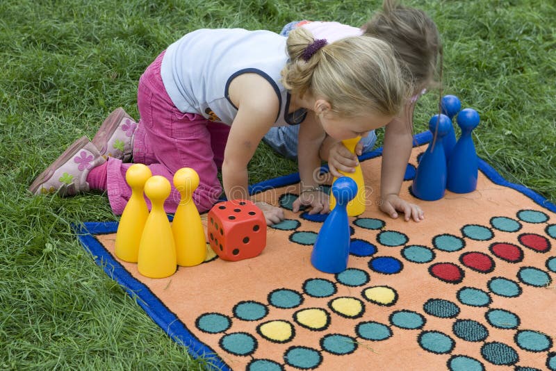 Child playing with a board