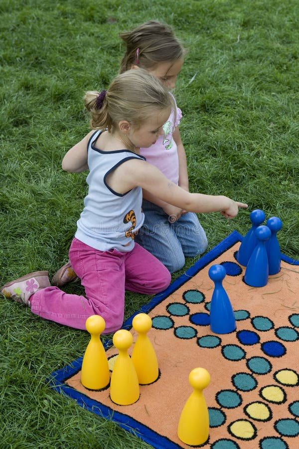 Child playing with a board