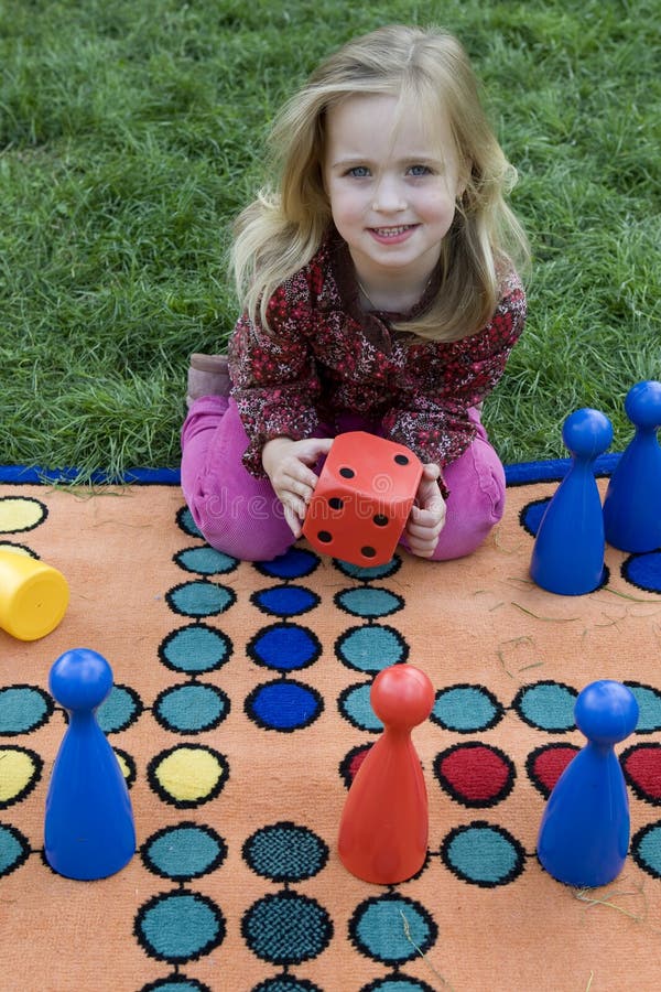 Child playing with a board