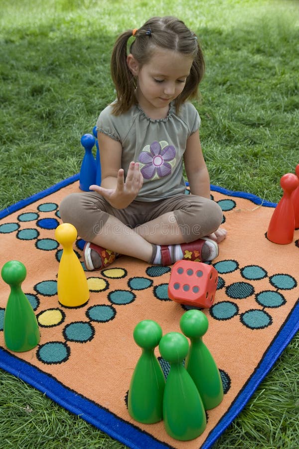 Child playing with a board