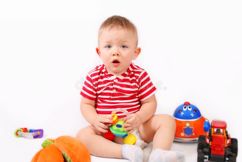 Child playing toys