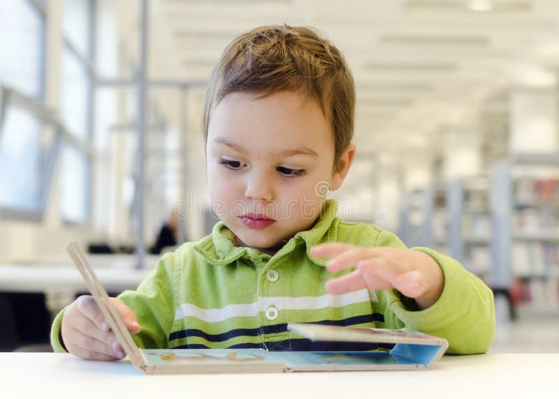 Child Reading Book Stock Image Image Of Learn Reading 35266381