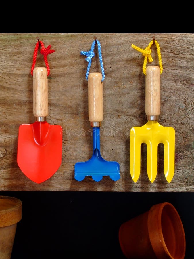 Child s Gardening Tools stock photo. Image of rake, learner 7329080