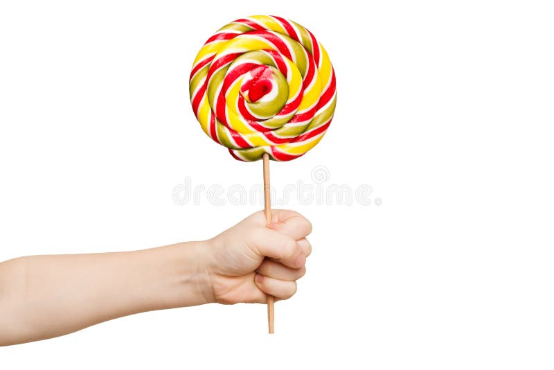 Hand holding cotton candy stock image. Image of stick - 40911663