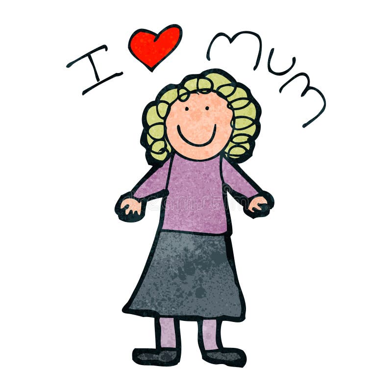 child s mother s day drawing