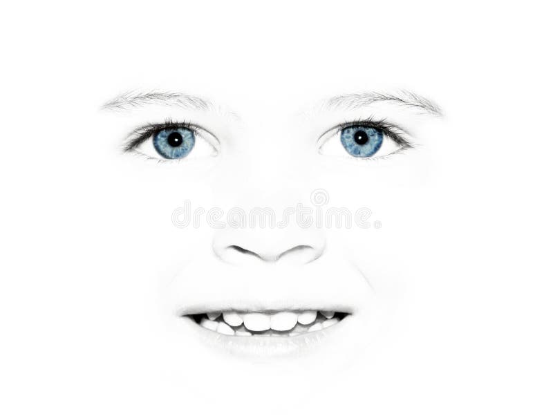 Child's pretty face stock image