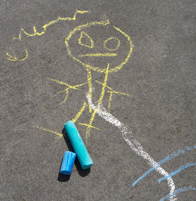 2+ Stick figure chalk drawing Free Stock Photos StockFreeImages