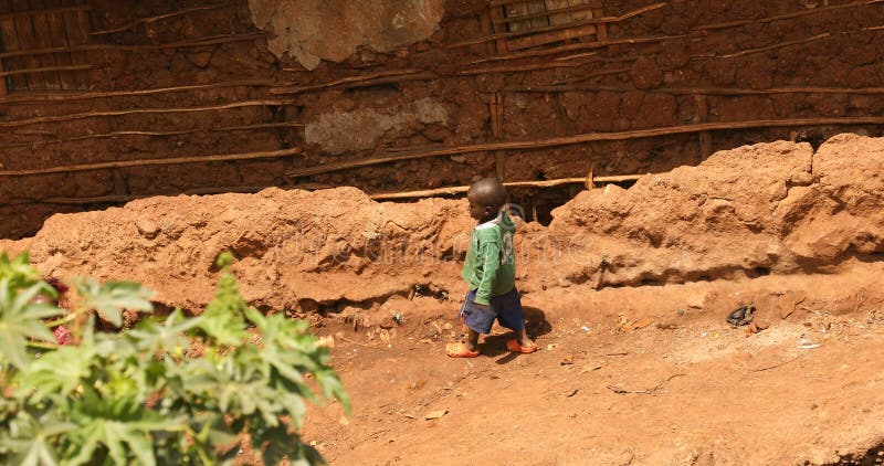 Child at Slum area Home Nairobi Kenya Africa