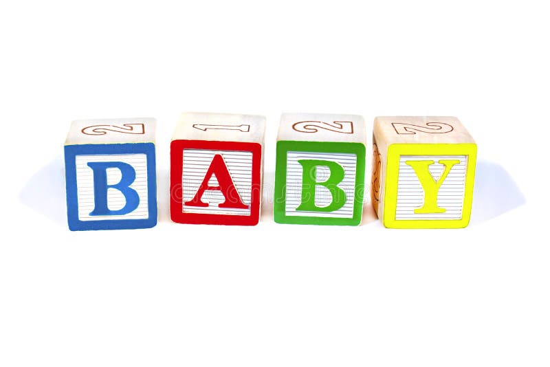 blocks that spell baby