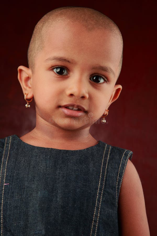 Child with shaved head stock photo. Image of joyful, little 23589406