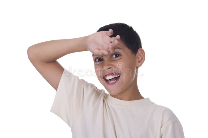 Child smiling. royalty free stock photography