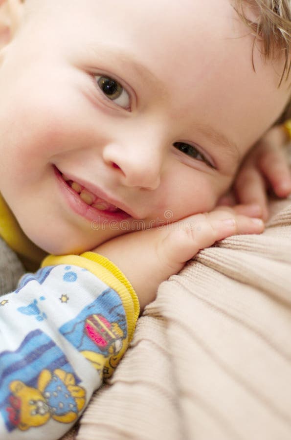 Child smiling positive