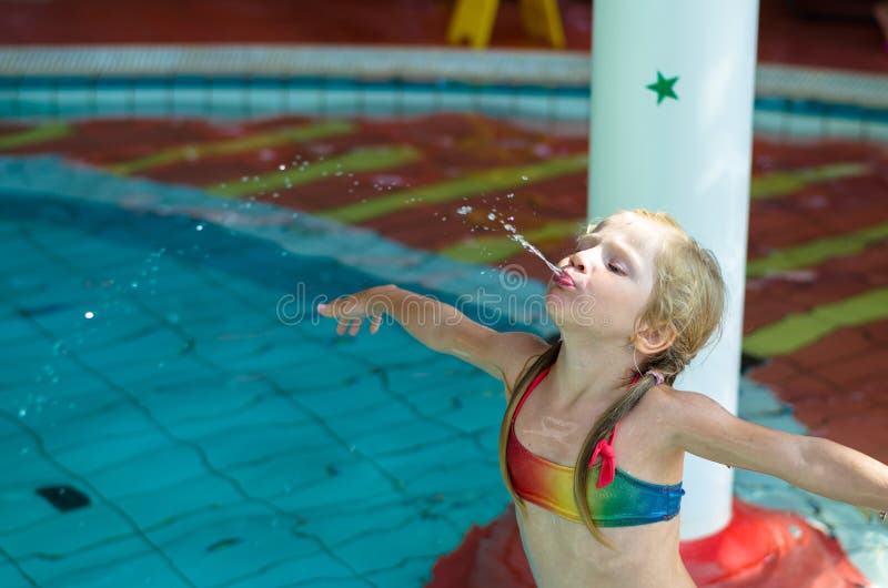 Girl Spitting Her Feet