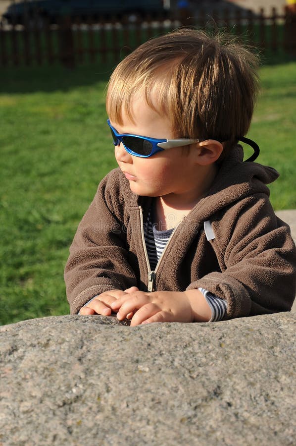 Child on stone