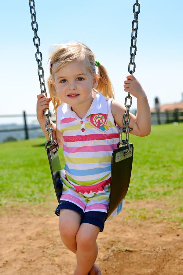 Child on swing