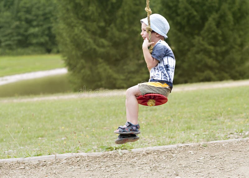 Child on swing