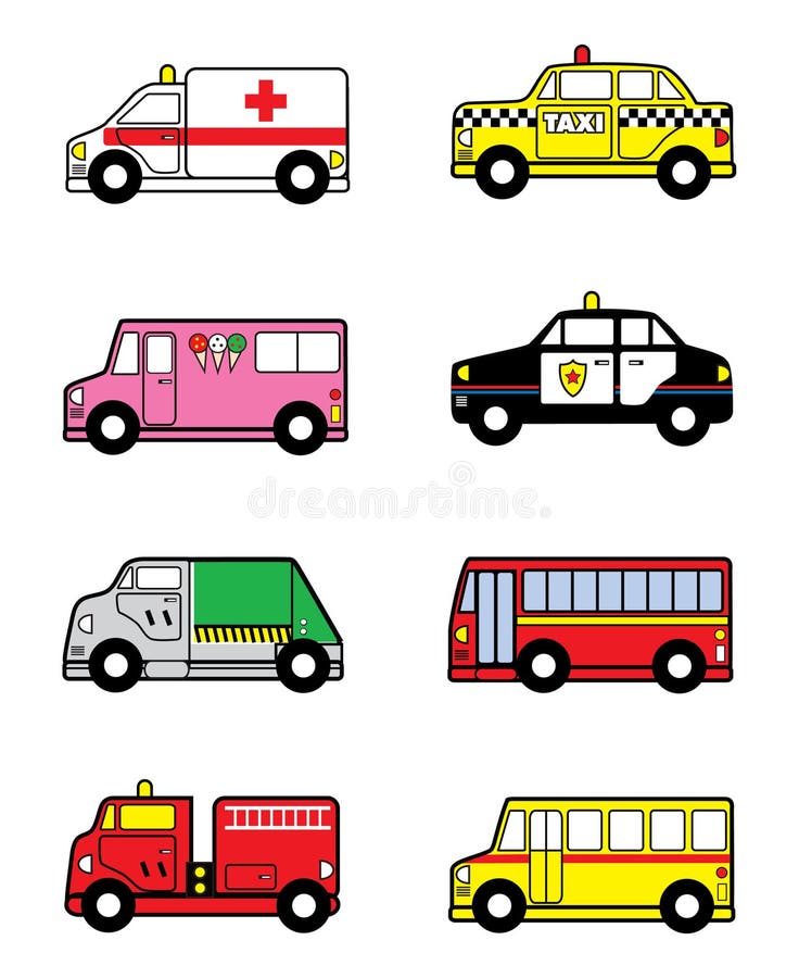 Child Toy Vehicles vector illustration