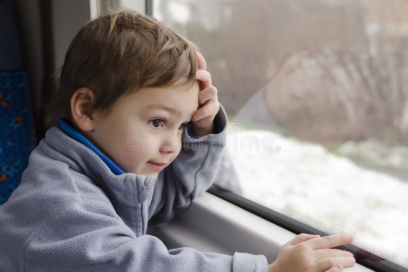 Child on train