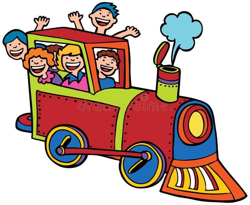 Child Train Ride stock vector. Illustration of happy, train 9478896