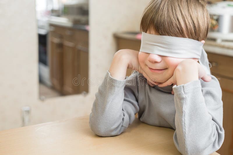 Blindfolded Boy