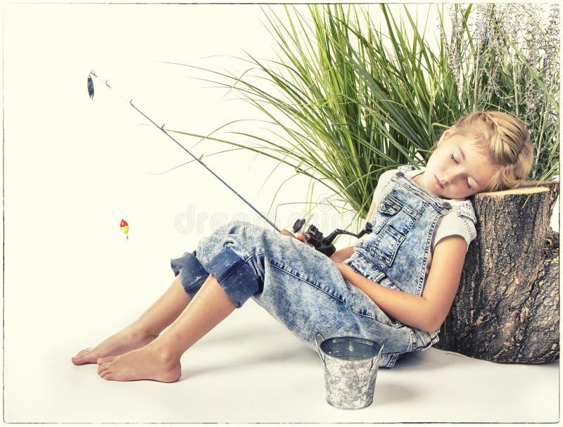 Child or young girl with her dog taking a nap or sleeping while