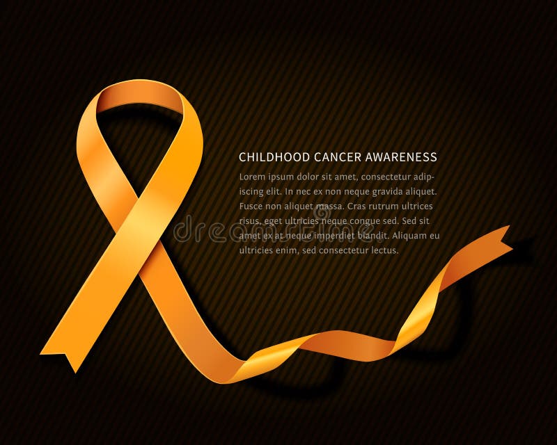 childhood cancer ribbon