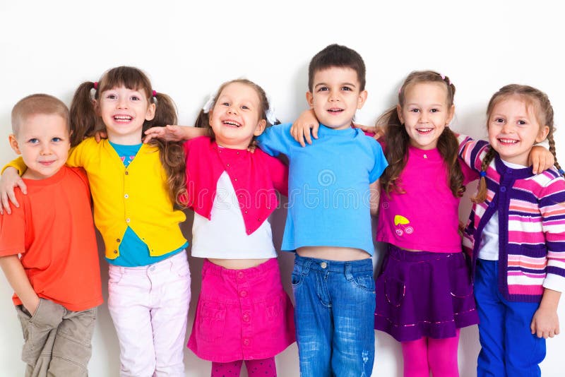 Group of children stock photo. Image