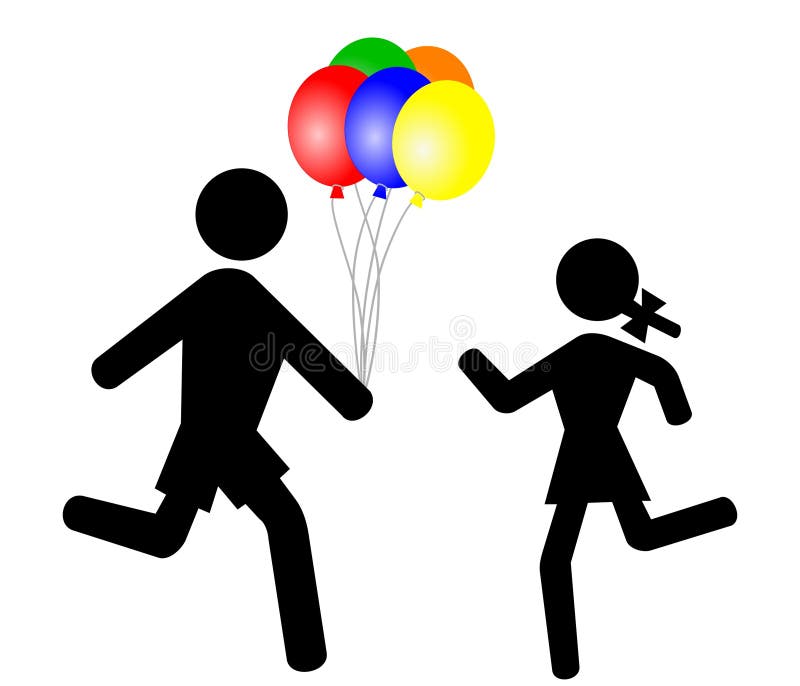 Children with balloons