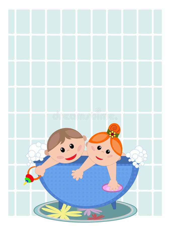 Children bath background stock vector. Illustration of design - 15148337