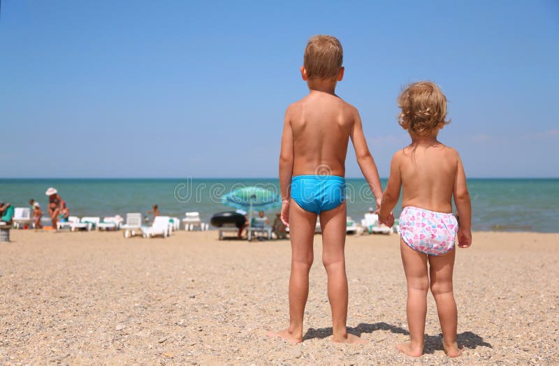 Children on a beach