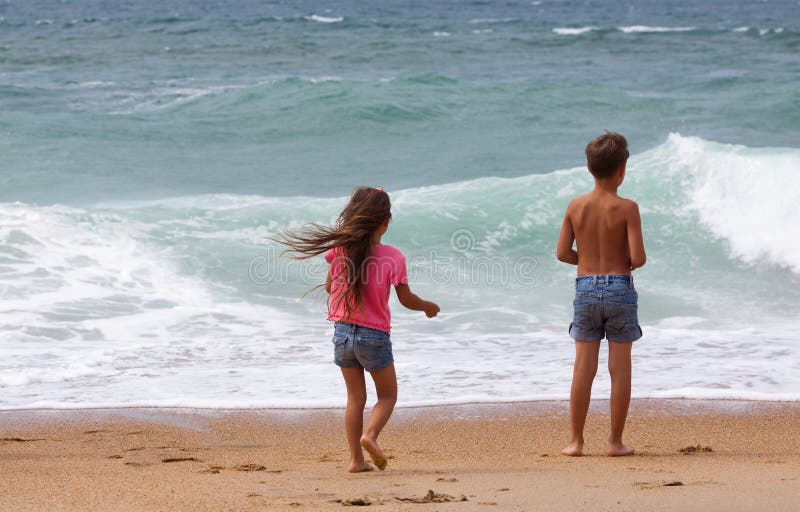 Children on the beach